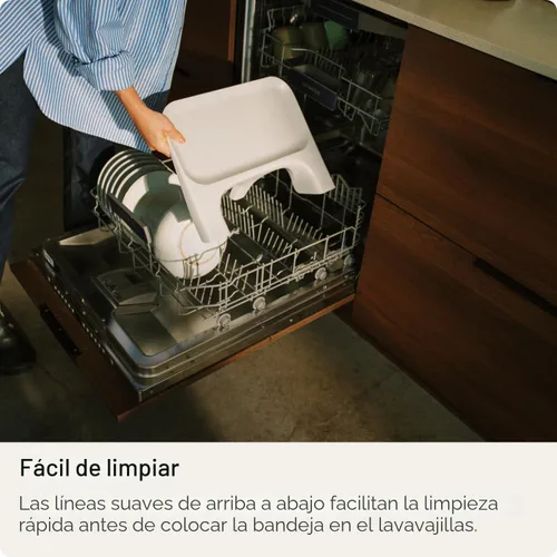 Miniatura 5 de Stokke Clikk Silla alta, color blanco, silla alta todo en uno con bandeja + arnés - Ligero, duradero y apto para viajes, ergonómica