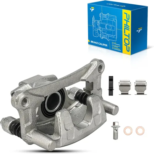Miniatura 50 de PHILTOP Conjunto de Pinza de Freno de Disco Delantero Compatible con Jeep Wrangler 1990-2006, Jeep Cherokee 1990-2001, Grand Cherokee 1993-1998
