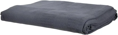 Miniatura 3 de ForPro Professional Collection Manta térmica de masaje prémium a cuadros, 100% algodón, para mesas de masaje, camas, sofás, 66 x 90 pulgadas, gris