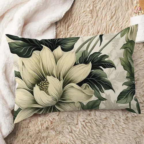 Miniatura 18 de ArogGeld Fundas de cojín de estilo chinoiserie, diseño de flores y pájaros, color rosa rubor, diseño de animales de pavo real, jardín asiático