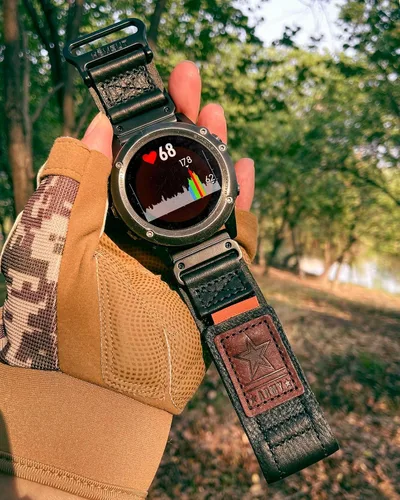 Miniatura 2 de Compatible con la Correa de Reloj Garmin, Correa Deportiva de Nylon Super Resistente con Diseño de Bucle Tejido, Banda de Reemplazo Dura