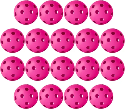 Miniatura 25 de Coopay Paquete de 18/36 pelotas de práctica de béisbol, bolas de entrenamiento de plástico, bolas de softball huecas ligeras para golpe