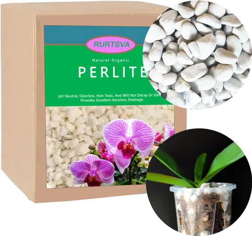 Miniatura 8 de Perlita gruesa dura natural de 0.4 a 0.8 pulgadas, 2 cuartos de galón para plantas hortícolas, perlita orgánica gruesa a granel, mezcla para macetas