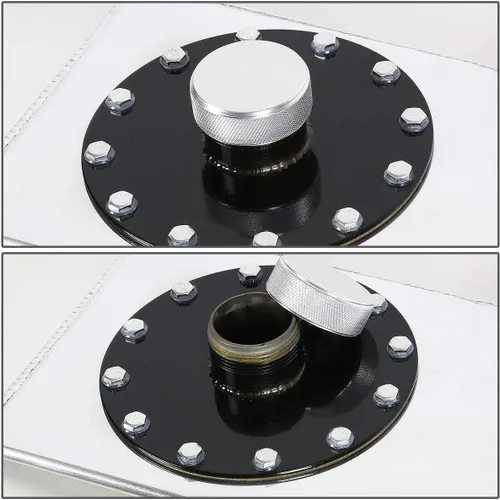 Miniatura 2 de DNA MOTORING Tanque de Combustible de Aluminio con Alimentación Superior de 15 Galones 30" (L) x 9" (A) x 12" (Al), ALU-FT-B-TF-15G