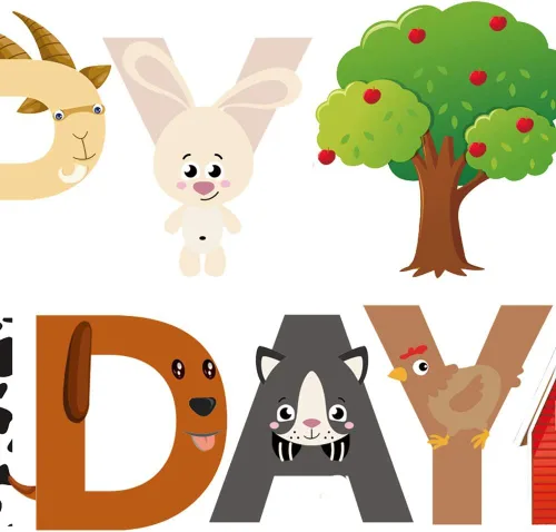 Miniatura 2 de Cartel de fiesta de feliz cumpleaños de granja – Decoración de baby shower y cumpleaños con temática de animales de granja para cumpleaños de 1 a 4