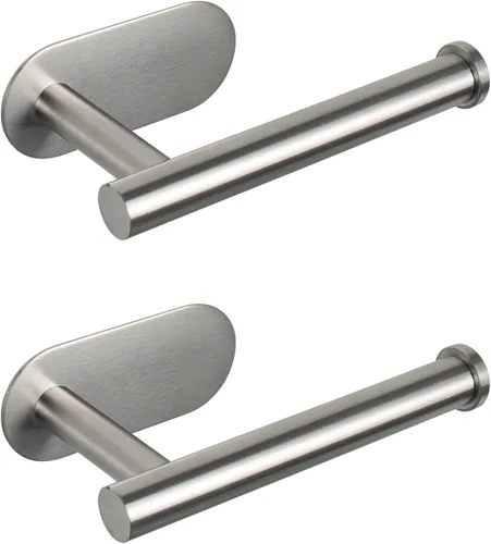 Miniatura 10 de NearMoon Soporte de papel higiénico autoadhesivo, Premium SUS304 de acero inoxidable engrosado, resistente a la oxidación, sin necesidad de taladrar