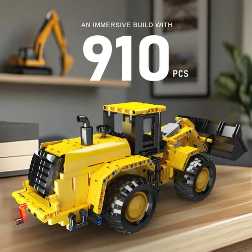 Miniatura 3 de Mould King 17084 - Juego de construcción de modelos de cargador de ruedas, más de 910 piezas, kit de montaje de vehículo de construcción MOC