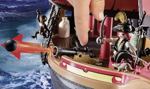 Miniatura 5 de Playmobil 70411 Pirates - Barco pirata flotante grande con cañón