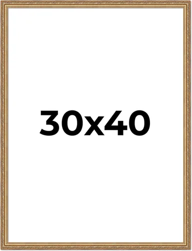 Miniatura 246 de Poster Palooza Marco de fotos de madera maciza ornamentada dorada de 3 x 3 pulgadas, ancho de moldeo de 1.25 pulgadas, con plexiglás acrílico UV