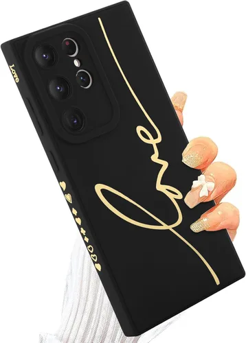 Miniatura 7 de Funda para Samsung Galaxy S22, Diseño Gráfico de Carta de Amor con Lindo Chapado en la Parte Trasera con Protección de Cubierta de Cámaras con Lente