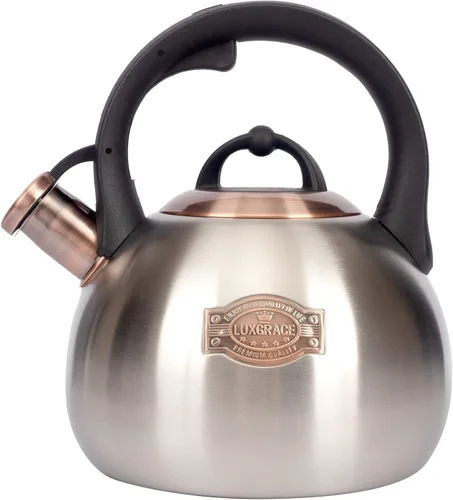 Miniatura 9 de Tetera para estufa, hervidor de agua de acero inoxidable de grado alimenticio, tetera para el hogar y la cocina, 3.1 cuartos de galón