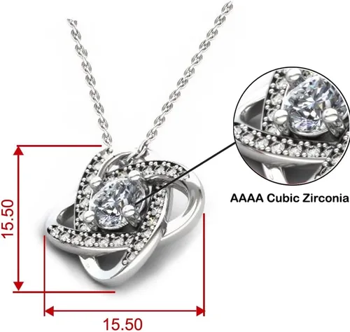 Miniatura 6 de Love Fiancee Gifts, I'm not a Genie, but I'll do My Best to Make All Your Dreams Come, Fun Love Knot Silver Necklace for from, Wedding Gift Ideas