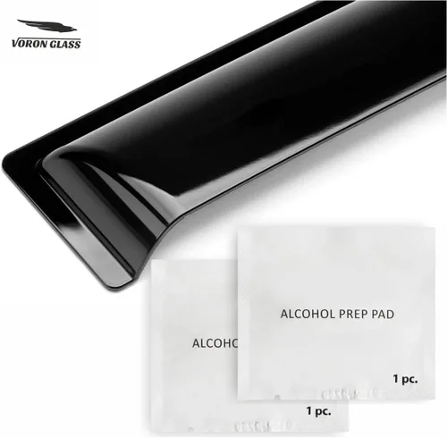 Miniatura 7 de Voron Glass - Protectores de lluvia con cinta adhesiva extra duraderos para Ford Transit 2014-2026, deflectores de ventana, viseras de ventilación