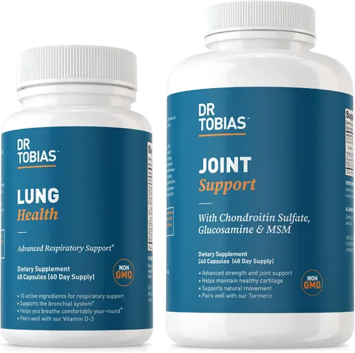 Dr. Tobias Suplementos de apoyo para la salud pulmonar y las articulaciones, apoya la salud de las articulaciones, la función y la flexibilidad,