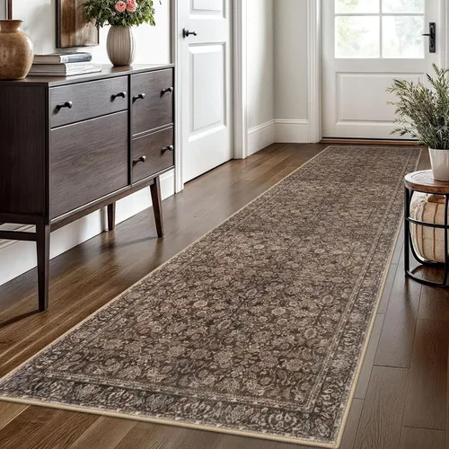 Miniatura 105 de SIILOOM Alfombra antideslizante de pasillo moderna de 2 x 5, súper suave, para pasillos, decoración para cocina, alfombras para pasillos sin 2-Verde