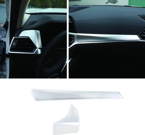 Miniatura 10 de ABS consola central del coche tablero decoración panel ajuste para BMW G20 G28 325li 3 serie 2019 2020 (fibra de carbono)