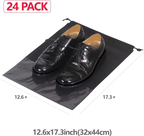 Miniatura 2 de 24 bolsas de viaje para zapatos no tejidas con cuerda para hombres y mujeres, grandes organizadores de bolsas de almacenamiento para zapatos