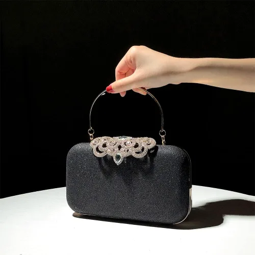Miniatura 6 de NovaAria Bolso de noche para mujer bolso de mano con lentejuelas brillantes bolso de novia boda fiesta baile de graduación