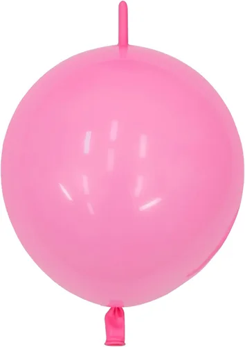 Miniatura 14 de IN-JOOYAA Globos de enlace rosa bebé de 12 pulgadas, 100 globos de látex de enlace rápido para sesión de fotos, baby shower, decoración de fiesta