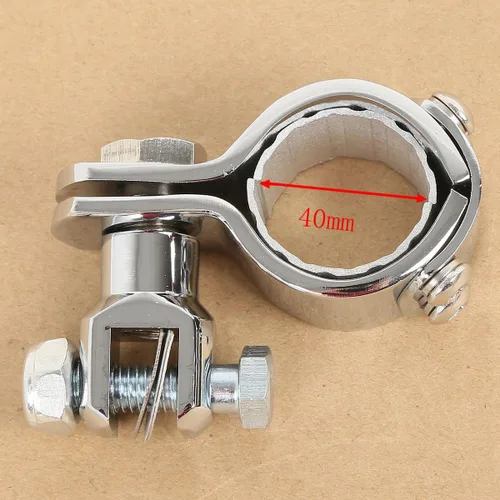 Miniatura 5 de SLMOTO Estriberas de motocicleta de 0.984 in, 1.181 in, 1.378 in, barra de choque de carretera para abrazaderas de clavija de pie, adaptador