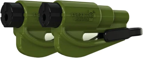 resqme Llavero de emergencia compacto original, herramienta de escape de coche, cortador de cinturón de seguridad y rompevanas, fabricado en Estados