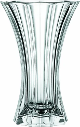 Nachtmann Saphir Collection - Florero de cristal, 10.6 pulgadas, florero de cristal decorativo para flores, decoración del hogar y centros de mesa,