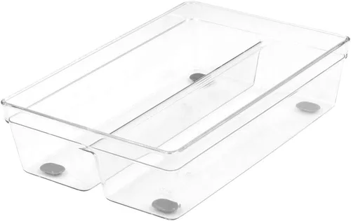 Miniatura 8 de Glad Bandeja de almacenamiento de plástico para cajones, contenedor organizador resistente para el hogar, cocina, baño, dormitorio, oficina, pies