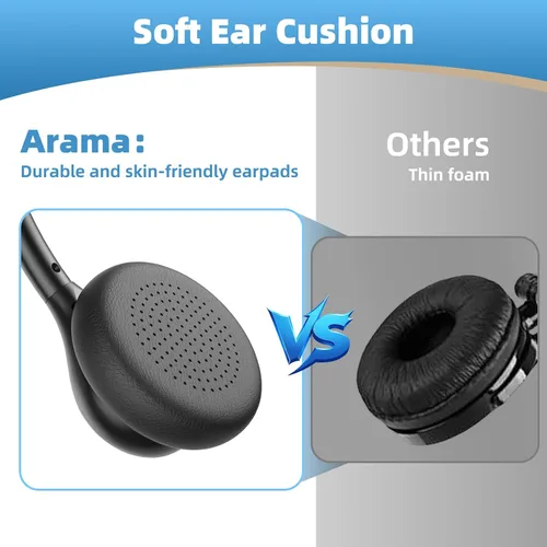 Miniatura 4 de Arama Auriculares de teléfono para teléfonos Yealink RJ600Y1 RJ9 Auriculares con cable para oficina con micrófono cancelación de ruido compatibles