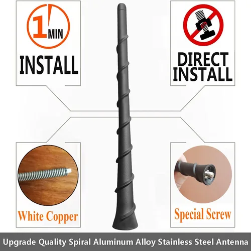 Miniatura 2 de Mástil de antena de repuesto de 8 pulgadas para Dodge Avenger (2011-2015)