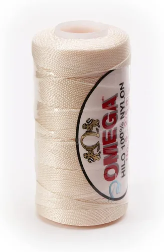 Miniatura 53 de Nylon NO.5 by Omega - Cuerda fuerte 100% nailon para ganchillo fino y manualidades - Color: 04 amarillo claro