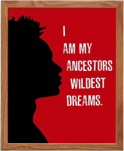 Miniatura 11 de Decoración de pared negra motivacional – Arte afroamericano – Arte de pared con citas inspiradoras para dormitorio de niños, habitación