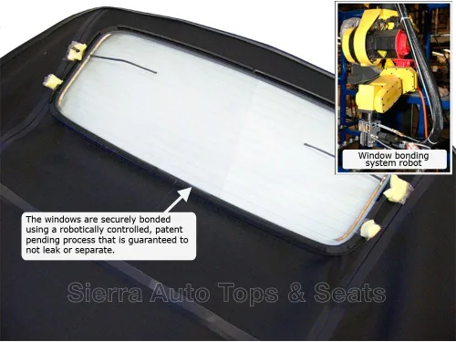 Miniatura 4 de Sierra Auto Tops - Repuesto superior convertible para Audi A4 2003-2009, lienzo Stayfast, bronceado, ventana de cristal con calefacción Beige