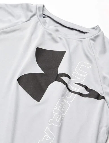 Miniatura 3 de Under Armour - Camiseta híbrida con logotipo, para niño