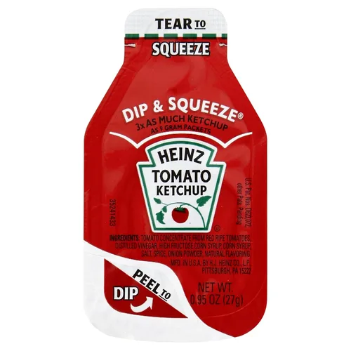 Miniatura 16 de Paquetes Heinz de ketchup de porción individual (0.3 oz por paquete, paquete de 200)