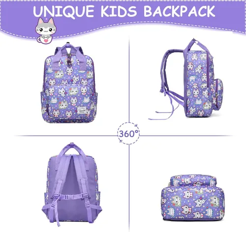 Miniatura 6 de VASCHY Mochilas de dinosaurio para niños, mochila preescolar ligera para niños pequeños