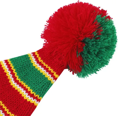 Miniatura 21 de American Trends Gorro de Papá Noel, gorro de Navidad cálido para invierno, gorro holgado de punto trenzado para adultos, mujeres y hombres, fiesta