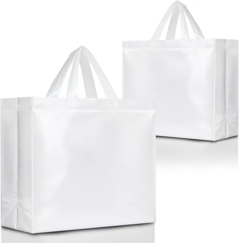 Miniatura 31 de Nush Nush Bolsas de Regalo Rojas Tamaño Mediano – Juego de 12 Bolsas de Regalo Rojas Brillantes Reutilizables con Asas - Bolsa Ideal para Regalos