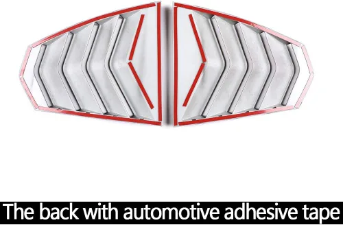 Miniatura 7 de YIWANG - Cubiertas triangulares para ventana trasera de coche, 2 unidades, para BMW 3 Series G20 G28 2019 2020, accesorios exteriores, Negro satinado