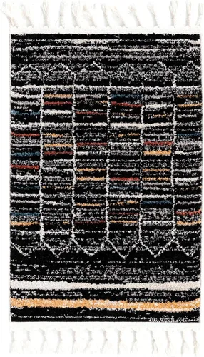 Miniatura 3 de Unique Loom Aramis Collection - Alfombra rectangular de 2 pies x 3 pies 1 pulgadas, color negro