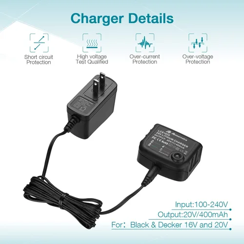 Miniatura 5 de LBXR20 20V 4.0Ah Reemplazo para batería de litio Black and Decker 20V LB20 LBX20 LBXR20-OPE LBXR2020-OPE LB2X4020-OPE LBXR20B-2 LST220 LST300