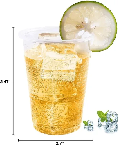 Miniatura 6 de Turbo Bee Vasos de plástico de 7 onzas, paquete de 300 vasos desechables transparentes para fiesta, para el hogar, la escuela, la oficina