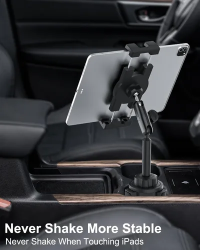Miniatura 2 de Soporte para tablet para soporte de coche, brazo de metal, resistente, ajustable, para tableta, camión, accesorios para tabletas de 4 a 13 pulgadas
