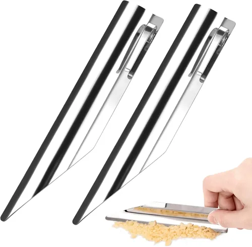 Miniatura 15 de Barredora de migas, migas, herramienta de limpieza de mesa, migas de acero inoxidable para servidores, migas de pan, raspador de mesa de restaurante