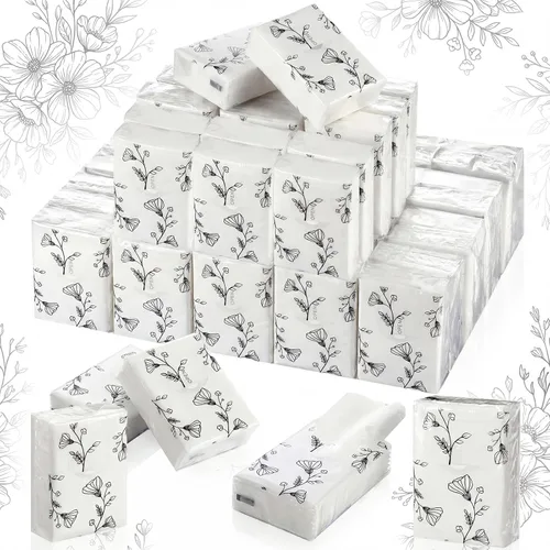 Miniatura 11 de Spiareal 50 pañuelos de lágrimas felices para boda de 3 capas para tus lágrimas felices, paquetes de pañuelos para invitados, mini papel de bolsillo