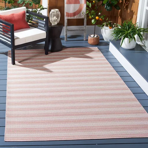 Miniatura 22 de SAFAVIEH Hampton Collection - Alfombra lavable para exteriores de 2 x 9 pies, color marfil y gris, no desprende pelusa y fácil de limpiar, ideal