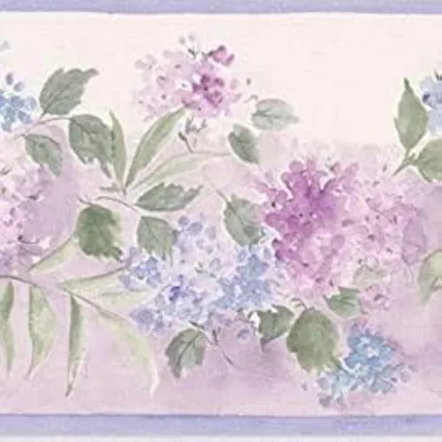 Miniatura 9 de CONCORD WALLCOVERINGS ™ Papel Pintado Frontera Floral Patrón Flores Hojas Para Dormitorio Sala De Estar, Beige, 15 pies Por 7 in KH5897B Beige