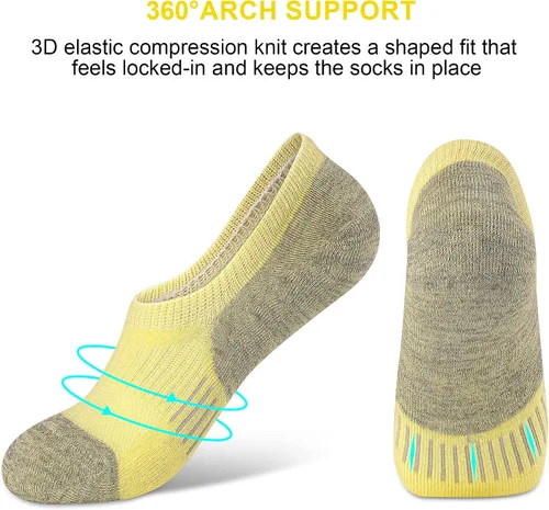 Miniatura 4 de Calcetines deportivos para mujer, calcetines de corte bajo para el tobillo, 5-6 pares