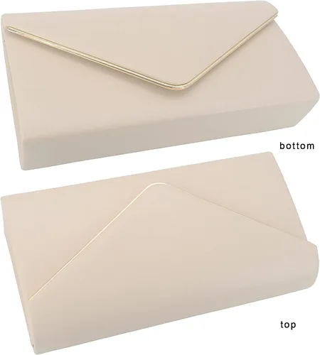 Miniatura 5 de Bolso de mano con sobre de cuero vegano clásico y elegante bolso de noche