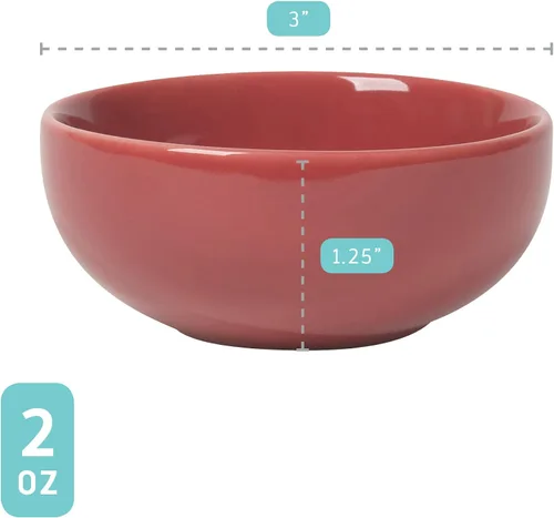 Miniatura 4 de Now Designs Canyon - Juego de tazones de cerámica, plato para salsa de soja, juego de 6, 2 oz