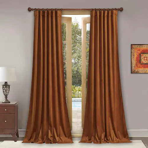 Miniatura 59 de StangH Cortinas de terciopelo súper suaves con pestaña trasera, cortinas azul marino para puerta corredera, decoración de lujo, cortinas opacas